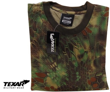 ФУТБОЛКА МУЖСКАЯ ПОД УНИФОРМУ, ХЛОПОК TEXAR CAMOUFLAGE GREEN SNAKE S