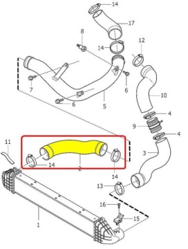 Volvo v70 xc60 xc70 2,0 труба патрубок turbo інтеркулер в Україні, фото thumb