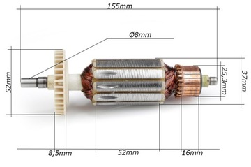 РОТОР ДЛЯ УНИВЕРСАЛЬНОЙ УШЛИФРОВОЧНОЙ МАШИНЫ AG319 WEDGE