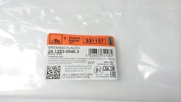 фото thumb №3, Шланг гальмівний ate правий зад audi a6 c5 vw passat b5 skoda superb i