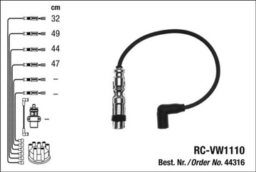 NGK RC-VW1110 44316 КАБЕЛИ