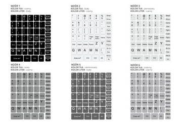 Наклейки на клавиатуру ноутбука PL 11x13 - 10 шт.