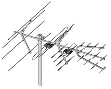 Antena Dipol 28/5-12/21-69 H/V DVB-T COMBO VHF/UHF