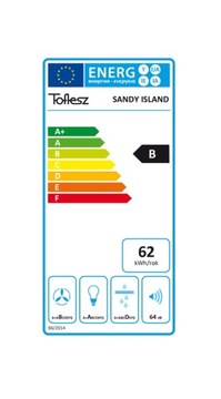 КУХОННАЯ ВЫТЯЖКА TOFLESZ SANDY ISLAND, МАТОВЫЙ ЧЕРНЫЙ