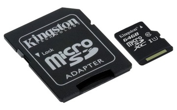 Карта памяти KINGSTON Micro SD 64 ГБ КЛАСС 10 UHS