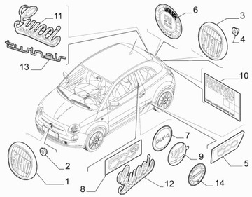 фото thumb №6, Планка бокова декоративна крила заднього fiat 500