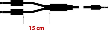 Кабель Jack 3,5 мм — 2x Jack 6,3 мм Klotz 5 м