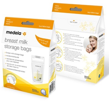 Пакеты для заморозки продуктов Medela, 50 шт. + футляр