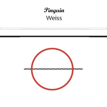 Пилки для волос NIQUA PINGUIN WHITE N1 (12 шт.)