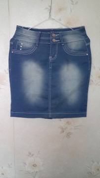 olowkowa spodnica jeans cienka rozm m/l.