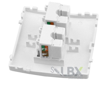 Интернет-розетка, настенный терминал, 2 x RJ-45