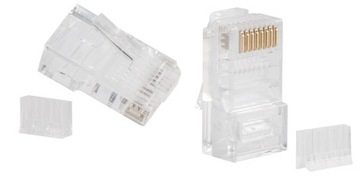 10 шт. РАЗЪЕМЫ RJ45 UTP Cat 6 с направляющей Вилка LAN 8P8C Lanberg