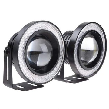 ДХО COB LED дневные ходовые огни Angel Eye 76мм