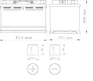 Akumulator BARS PLATINUM 12V 110Ah 1000A (EN)