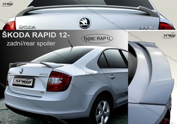 Спойлер Спойлер на Skoda Rapid lfb 07/2012 - 2 вида