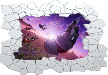 Fortnite fototapeta naklejka dziura w ścianie100cm