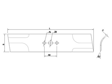 Нож 50 см NAC S510 W510 X510 V/H/Y T475 T575 T675 ШЛИФОВАНИЕ ОБРЕЗАНИЕ