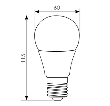 Нейтральная светодиодная лампа дневного света BALL 10W E27