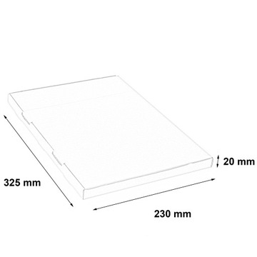 КАРТОННАЯ КОРОБКА 325х230х20 размеры Почта 100 шт.