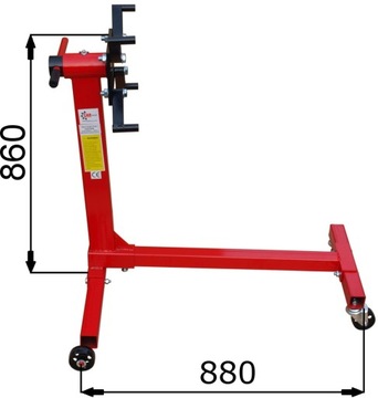 STOJAK 450KG DO MONTAŻU SILNIKA SKRZYNI