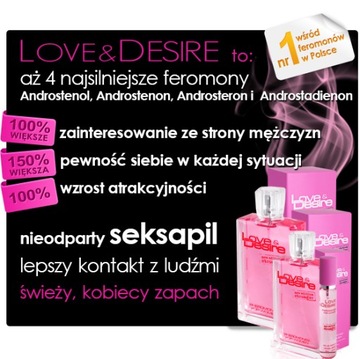 PERFUMY Z FEROMONAMI LOVE&DESIRE DAMSKIE 100