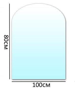 СТЕКЛЯННОЕ ОСНОВАНИЕ КАМИНА ЗАКАЛЕННОЕ СТЕКЛО 80x100