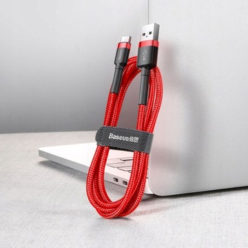 BASEUS MOCNY KABEL DO TELEFONU USB-A DO USB TYPU C QUICK CHARGE 3A 0,5M