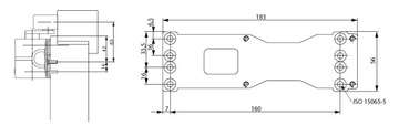 Монтажная пластина доводчика ASSA ABLOY DC300