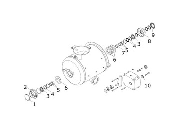 Подшипник вала танка Putzmeister M743 BR450