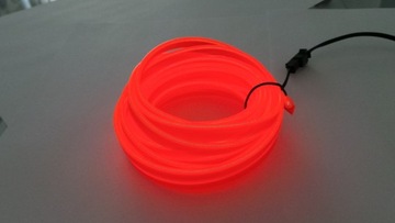 Оранжевое оптоволокно EL WIRE Ambient LED лента 5м