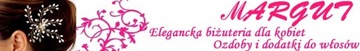 -MARGUT- Broszka pętelka łezki kryształy czerwone