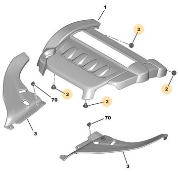 ОРИГИНАЛЬНАЯ КРЫШКА КРЕПЛЕНИЯ КРЫШКИ ДВИГАТЕЛЯ CITROEN PEUGEOT 025086