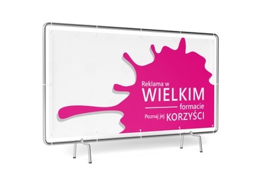 BANER REKLAMOWY 2x3m SOLIDNY, NAJLEPSZA JAKOŚĆ