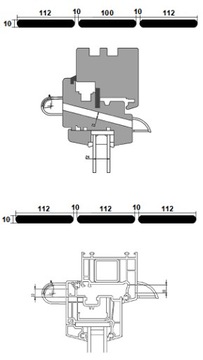 Оконные форточки VT501 ТЕМНО-КОРИЧНЕВЫЙ