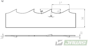 PIŁA TAŚMOWA ARMOTH M42 34x1,07x4000 ROH