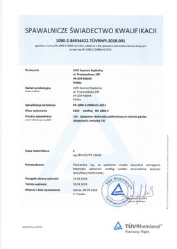 Balustrada nierdzewna z wypełnieniem z rurki Ø12 mm, odcinek prosty 5,0 mb.