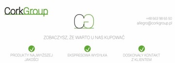 Mata korkowa na stół dekor z niebieskim motywem 40cmx30cm-komplet 4sztuk