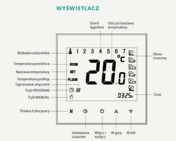 Программируемый термостат REGNUM touch - белый