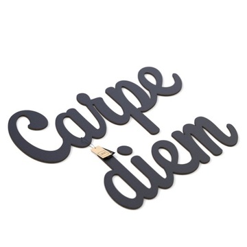 Деревянная 3D надпись на стене - Carpe Diem