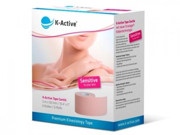 Oryginalne Taśmy GENTLE Denko Kinesio K-ACTIVE Tape Plaster Taśma DELIKATNA