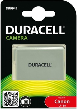 АККУМУЛЯТОР DURACELL ДЛЯ Canon LP-E8 EOS 550D/600D/700D 1020MAH