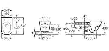 GROHE 4IN1 ROCA GAP CLEAN RIM РАМА + ДОСКА