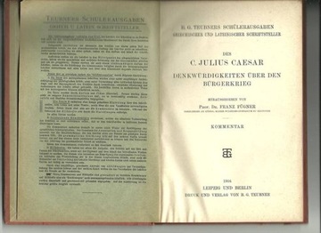 Цезарь - О Гражданской войне / комментарий II / немецкий