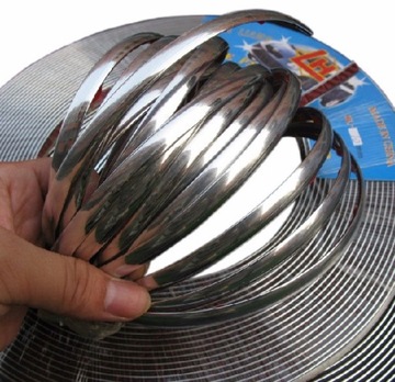 LISTWA CHROM RANTOWA RANTÓWKA 6x8mm POŁYSK 15M