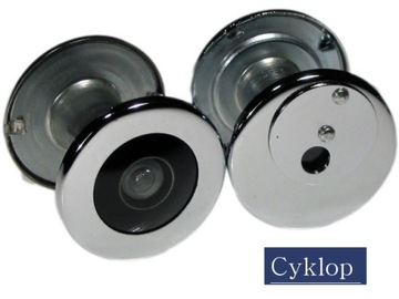 ПАНОРАМНЫЙ ПРОСМОТР CYCLOP CHROME fi20mm JUDAS EYE ДЛЯ ДВЕРЕЙ 36-60 мм