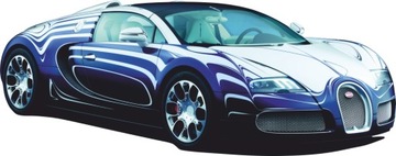 НАКЛЕЙКИ НА НАСТЕНУ BUGATTI VEYRON Автомобили 100x39 см