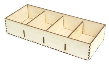 Коробка с 4 компартментами Организатор DeCoupage Kz86