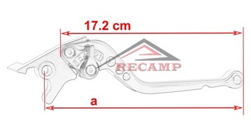 длинные ручки рычаги YAMAHA FZ6 FAZER S2/600