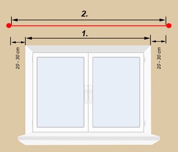 Карниз 300 см DOUBLE 3.0 MODENA Карнизы 25/19