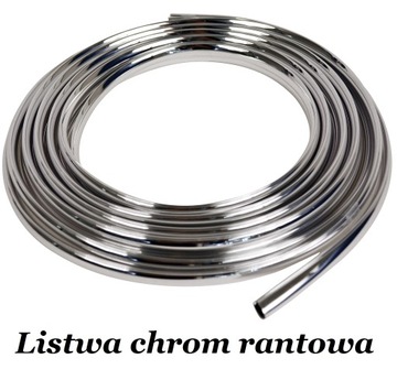 LISTWA CHROM RANTOWA RANTÓWKA 6x8mm POŁYSK 15M
